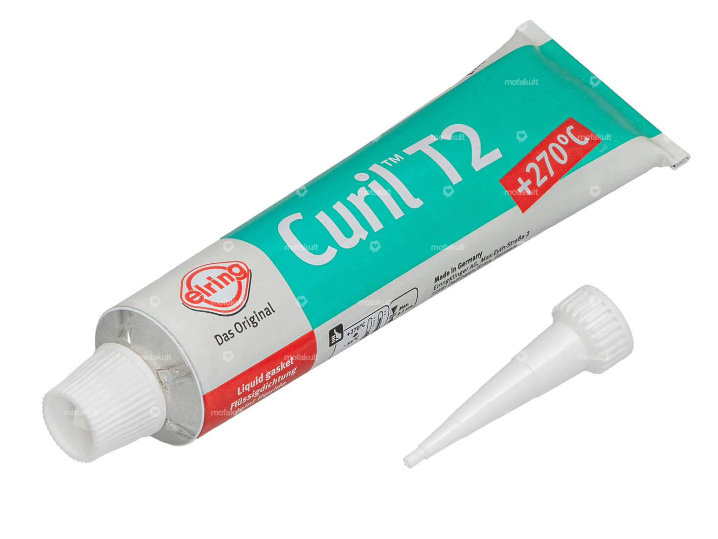 Elring Curil T2 sealing compound 70 ml (polyurethane) non-hardening green Carousel Image 1