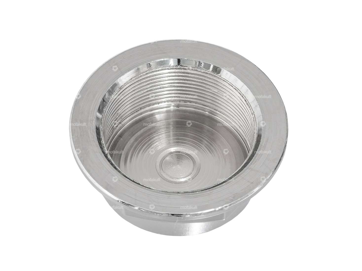 GPO steerer tube nut M26x1 closed fork plate chrome Carousel Image 2