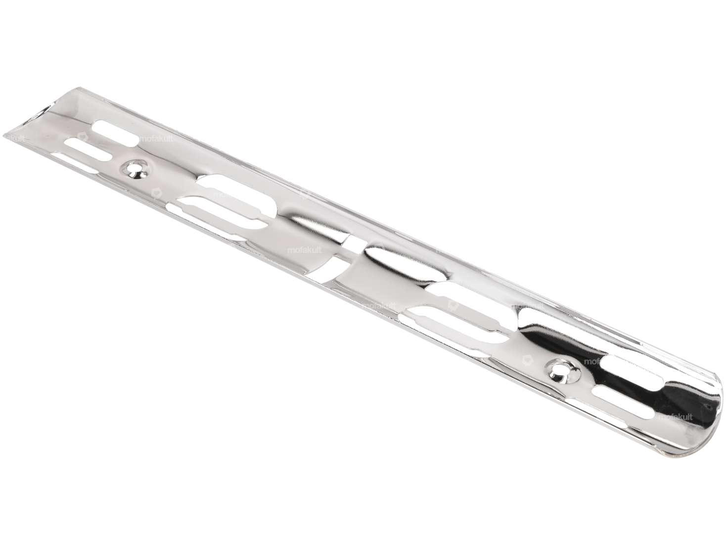 Exhaust heat plate "SIS" chrome Carousel Image 3