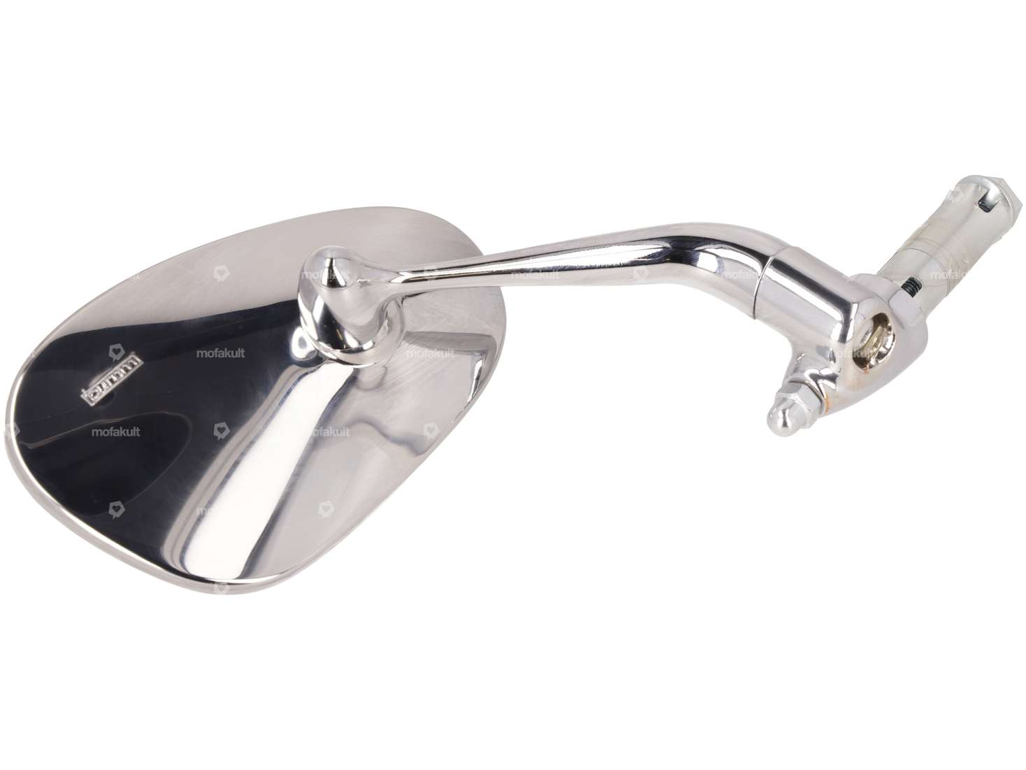 Bumm mirror oval right short plug-in version chrome Carousel Image 3