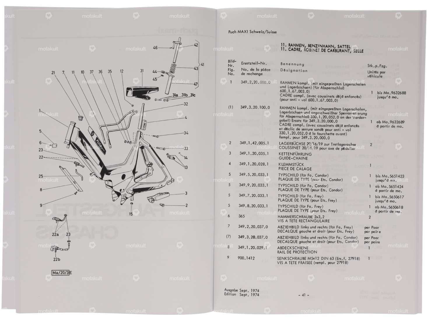 Spare parts catalog | Puch Maxi (CH) Carousel Image 3