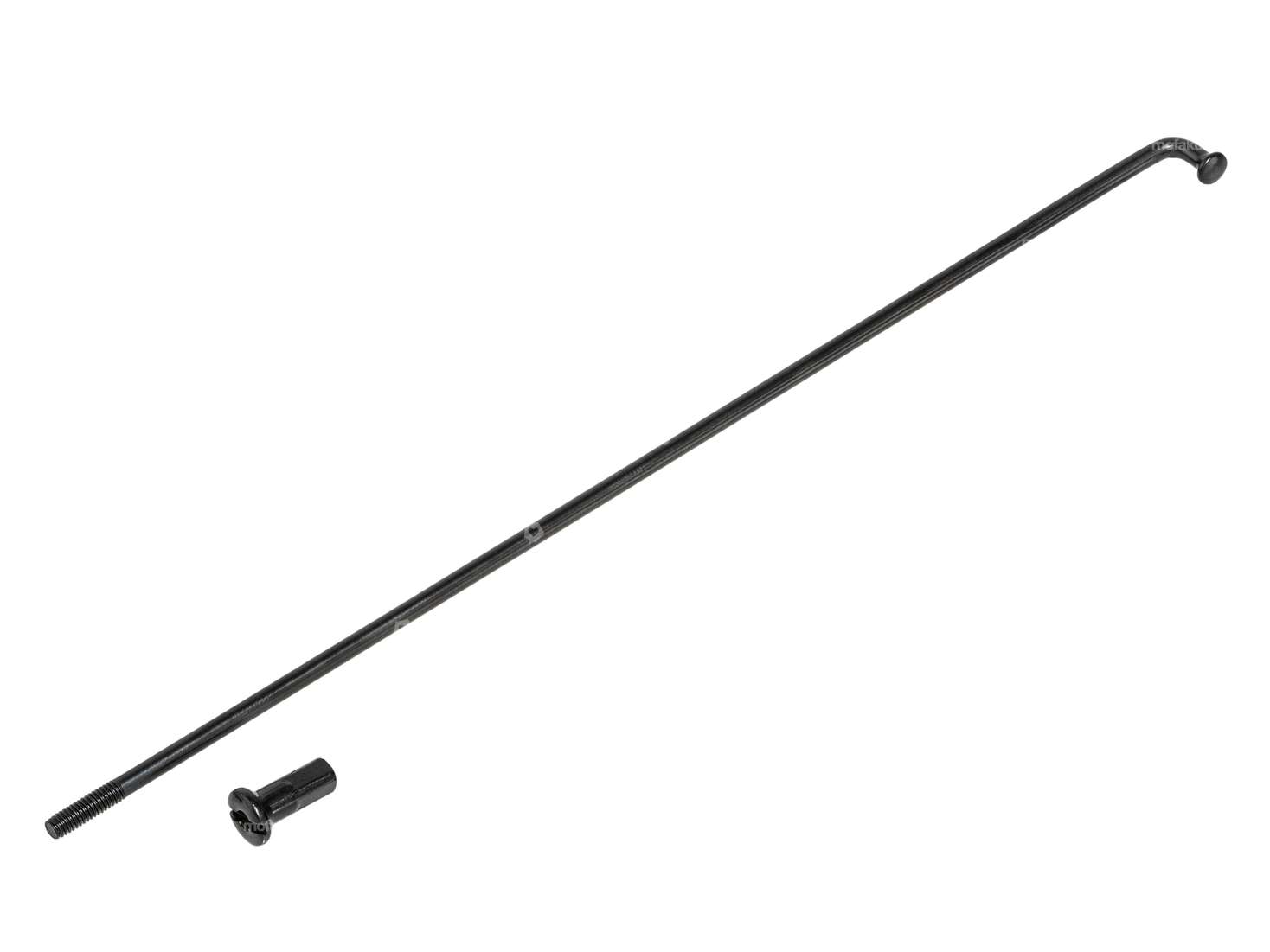 GPO 17" spoke single incl. nipple (2.9 x 188 mm) black Carousel Image 1