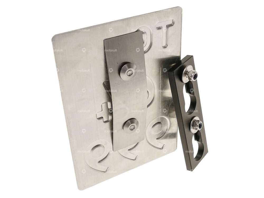 66HEROES Base plate, exchangeable number holder, aluminum Carousel Image 3