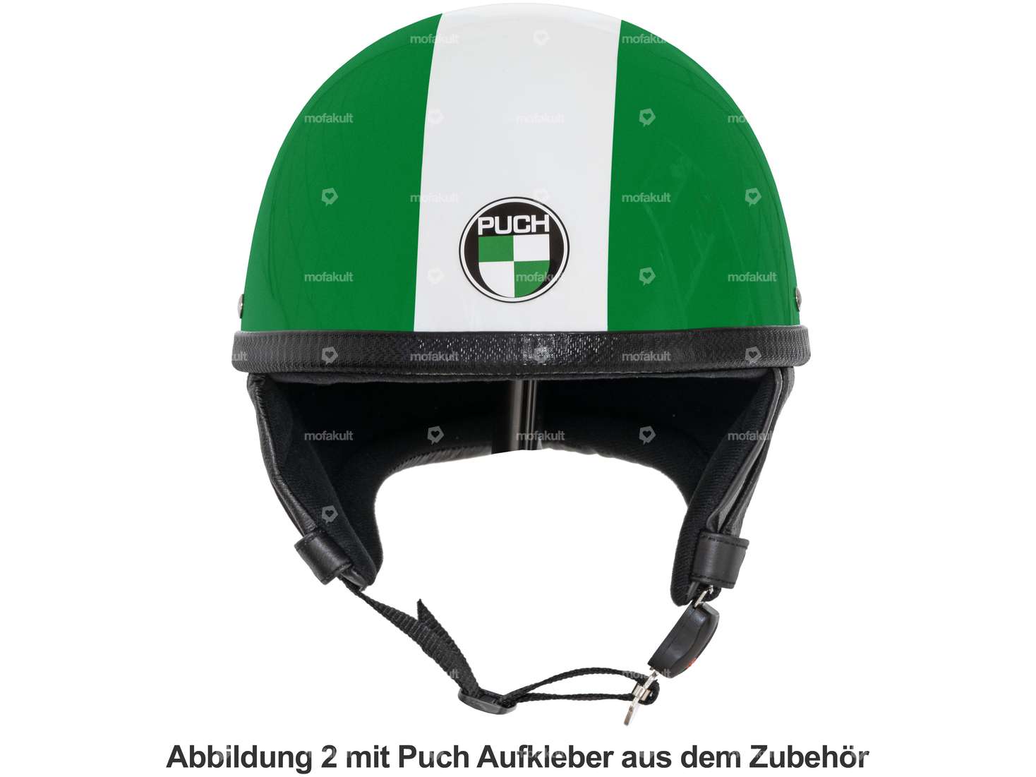 Pot helmet "Pot" Puch Edition (S - XXL) green / white Carousel Image 2