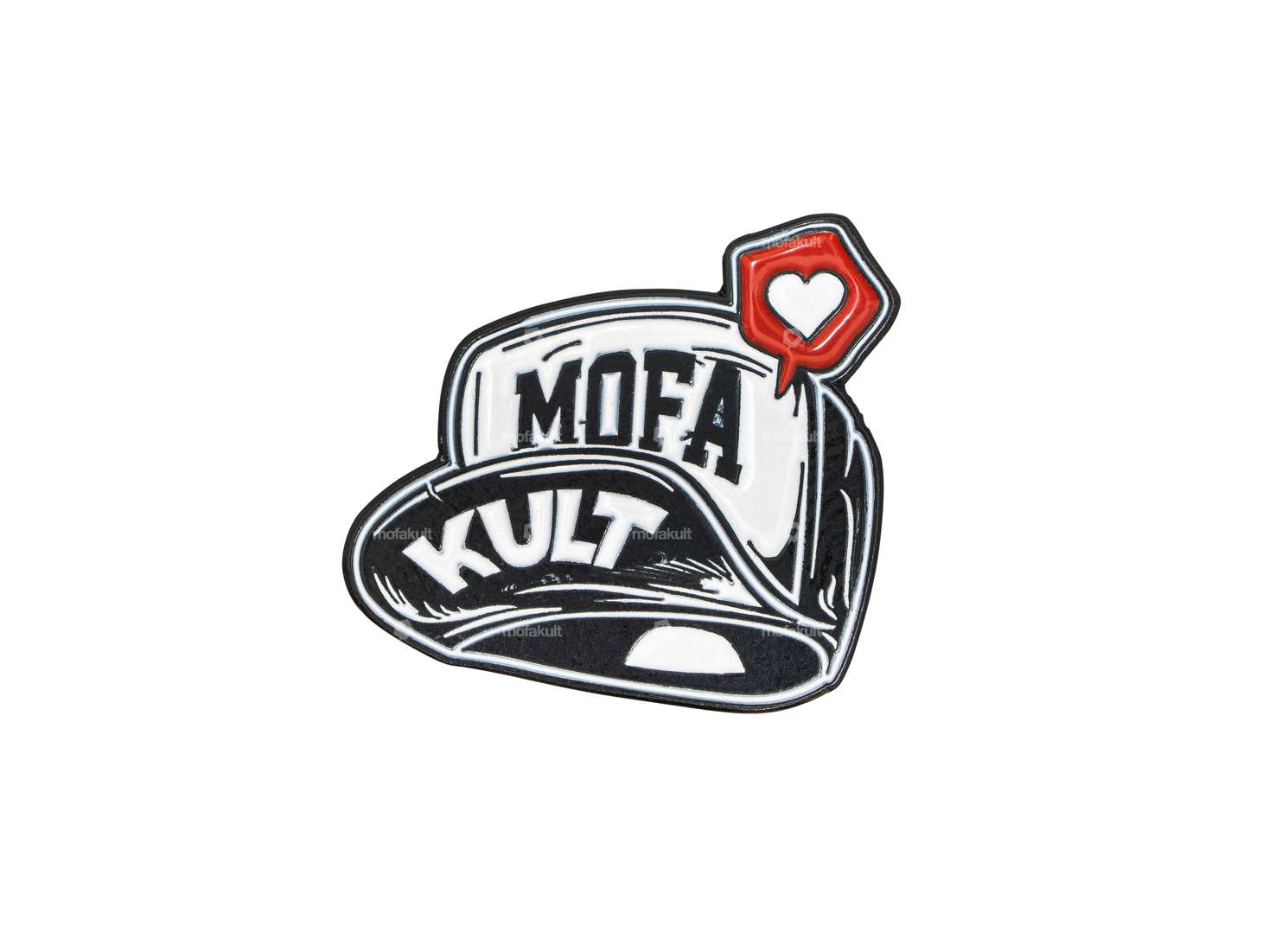 mk-Merch Pin "mofakult Cap" 25 x 22 mm Carousel Image 1