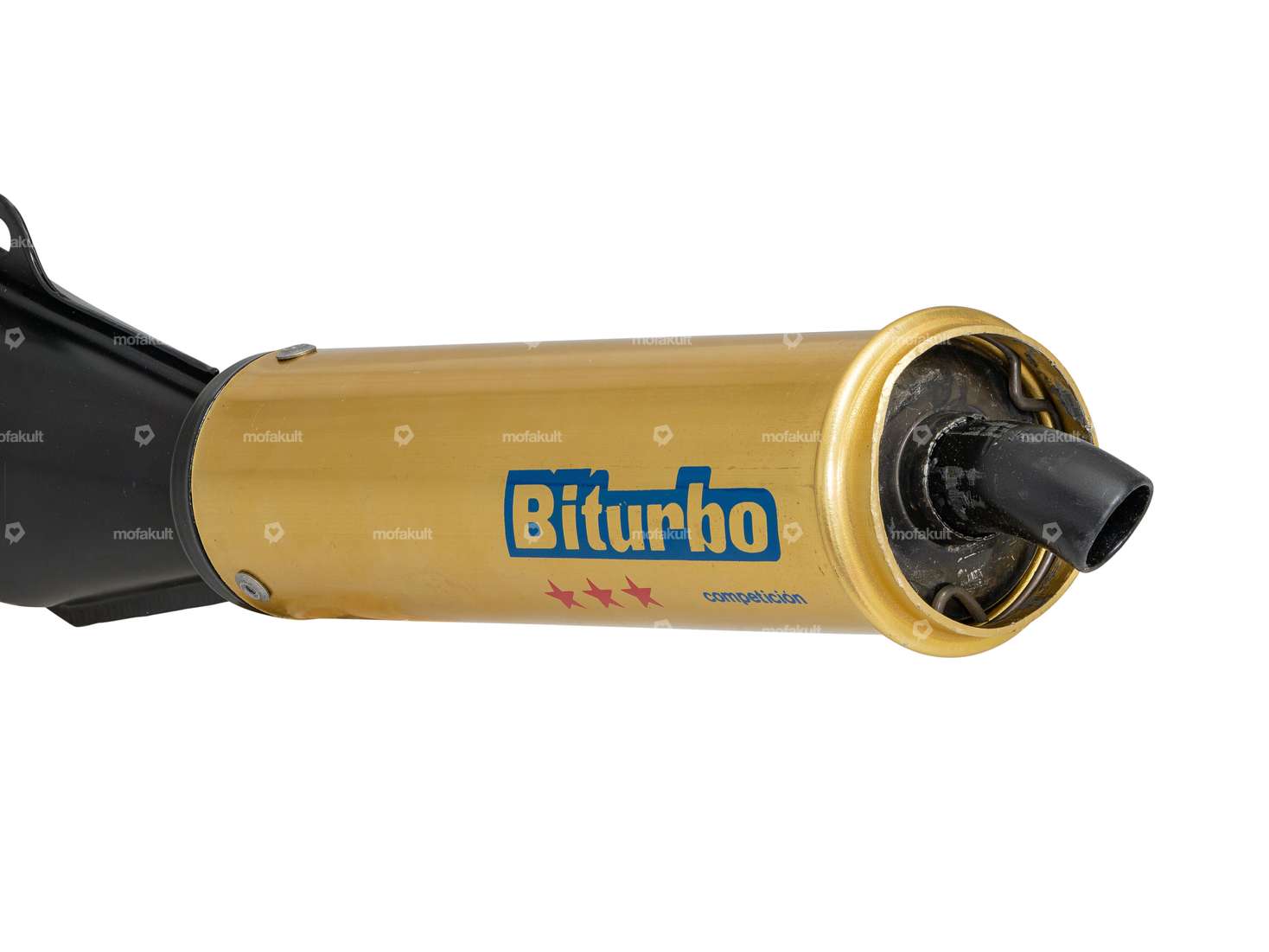 Biturbo exhaust black / gold | Puch Maxi Carousel Image 2