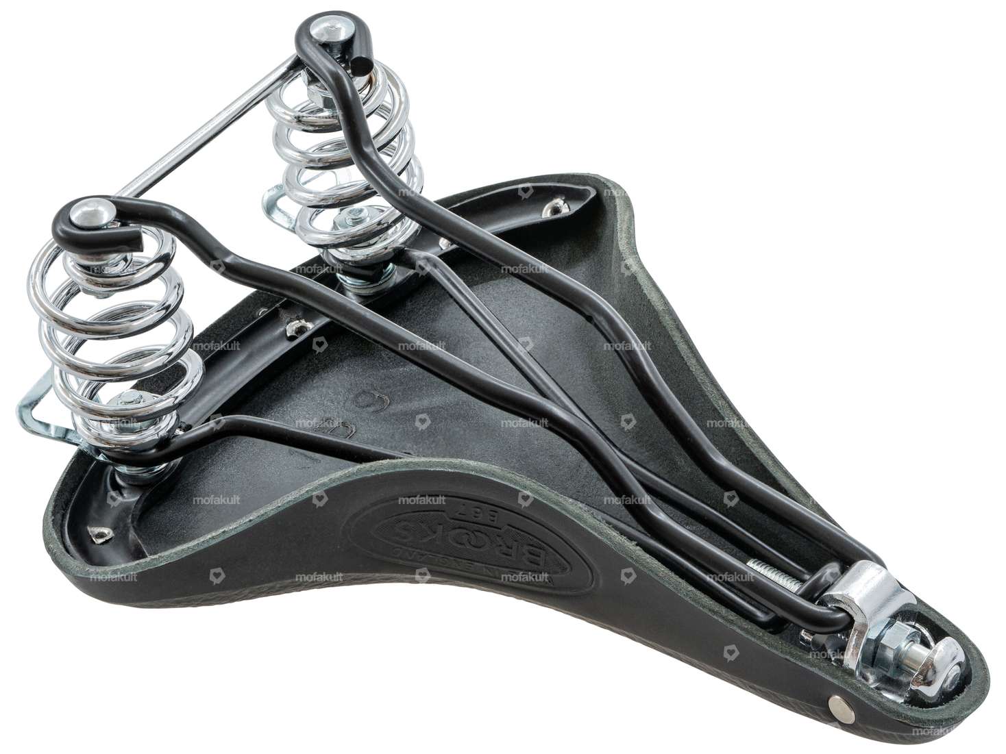 BROOKS saddle B67 leather barrel springs black Carousel Image 2