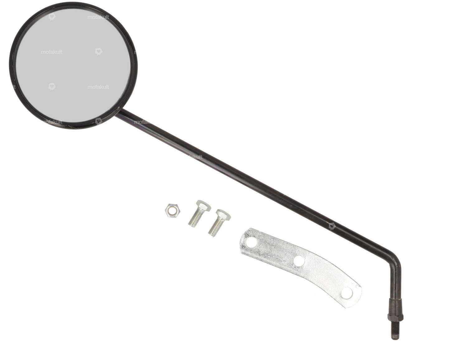 Cuppini mirror round Ø 100 mm left black NOS | Vespa & Lambretta Carousel Image 1