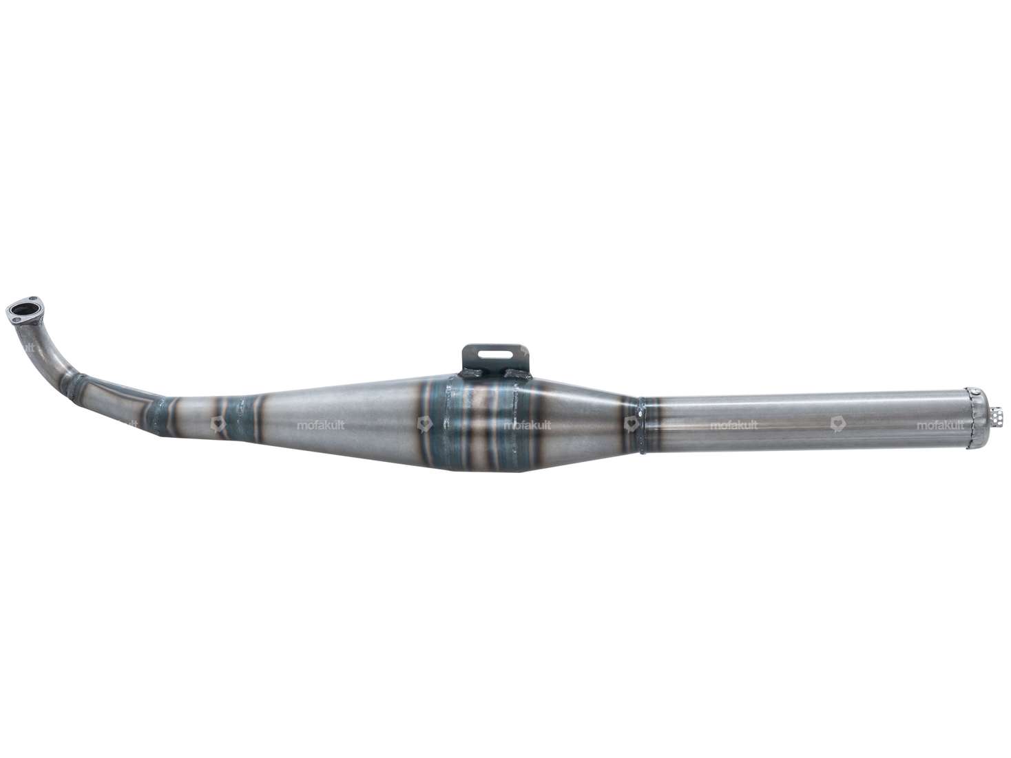 HOMOET "P6" Exhaust, 28 mm, Polished | Puch Maxi, X30 Carousel Image 1