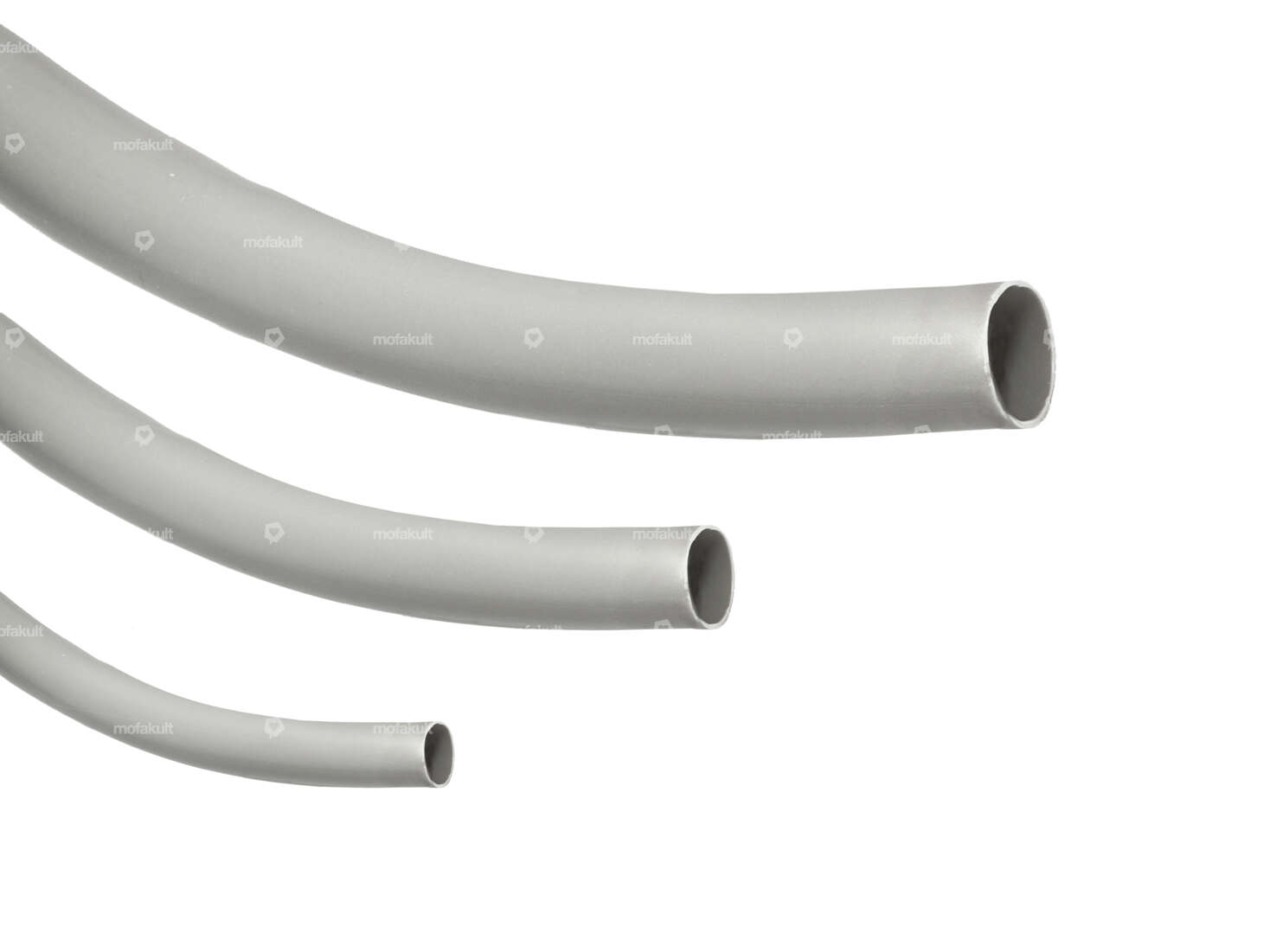 Protective conduit for cable Ø 3 / 5 / 10 / 15 mm (per meter) grey Carousel Image 1