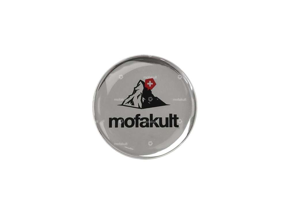 Sticker mofakult chrome 3D silicone Ø 34 mm Carousel Image 1