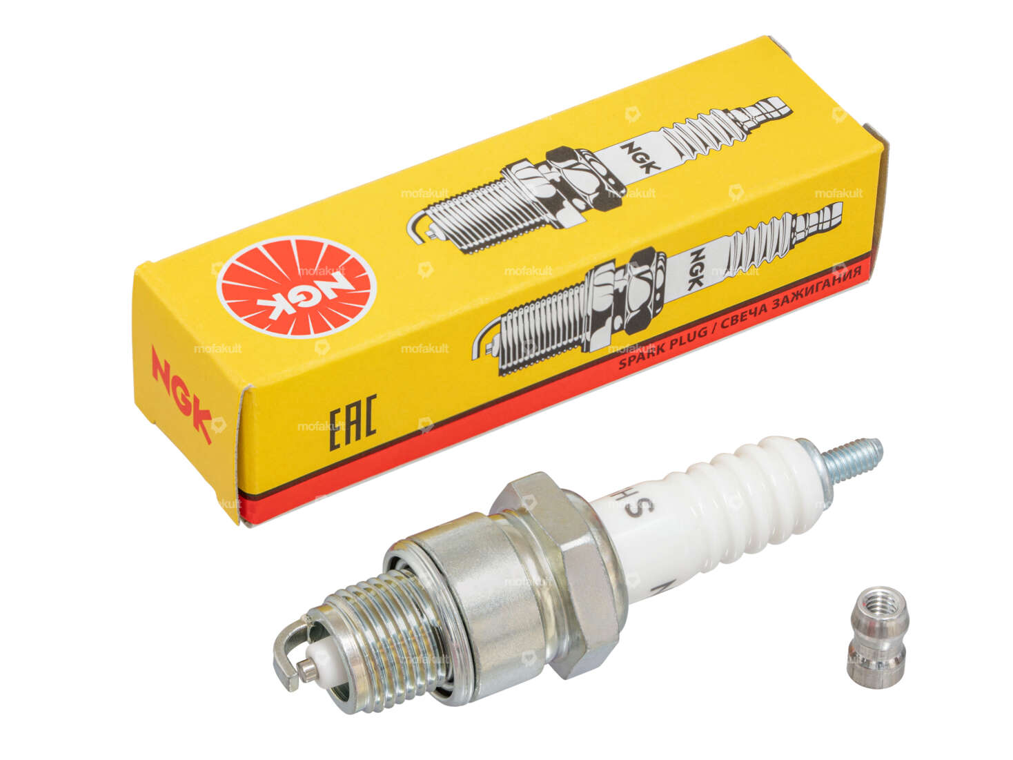 NGK BP5HS spark plug short thread (advanced electrode) Carousel Image 1