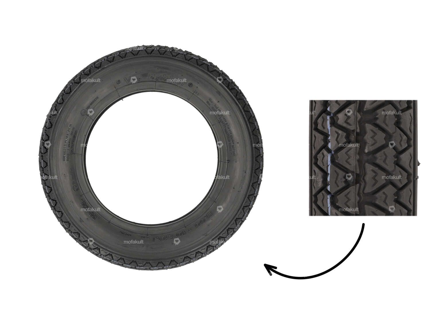 VeeRubber 3.00 x 10" tires VRM054 (V054) Allround Carousel Image 1
