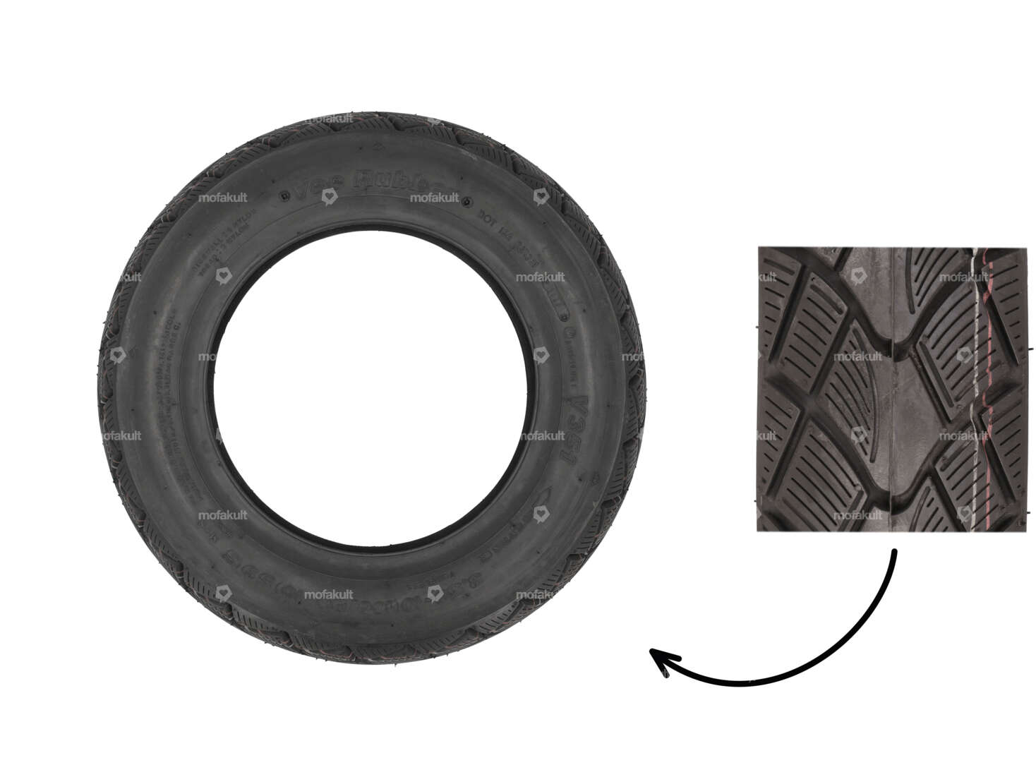 VeeRubber 3.50 x 10" tires VRM351 (V351) Allround Carousel Image 1