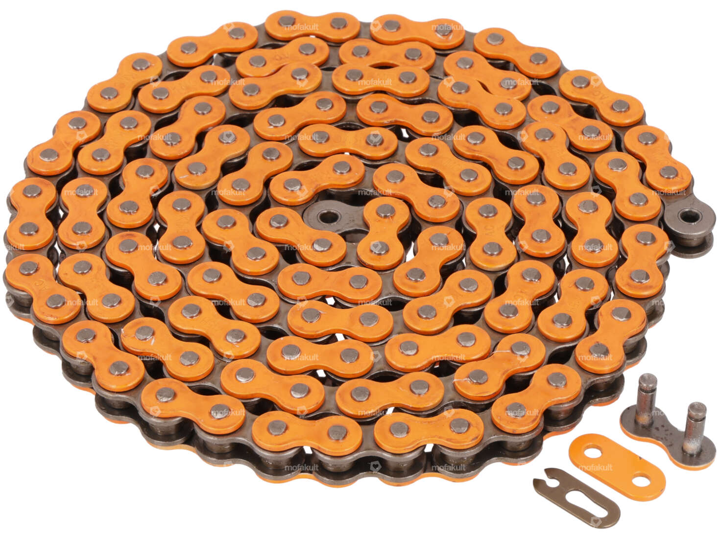 KMC drive chain orange 415H (reinforced) 128L Carousel Image 1