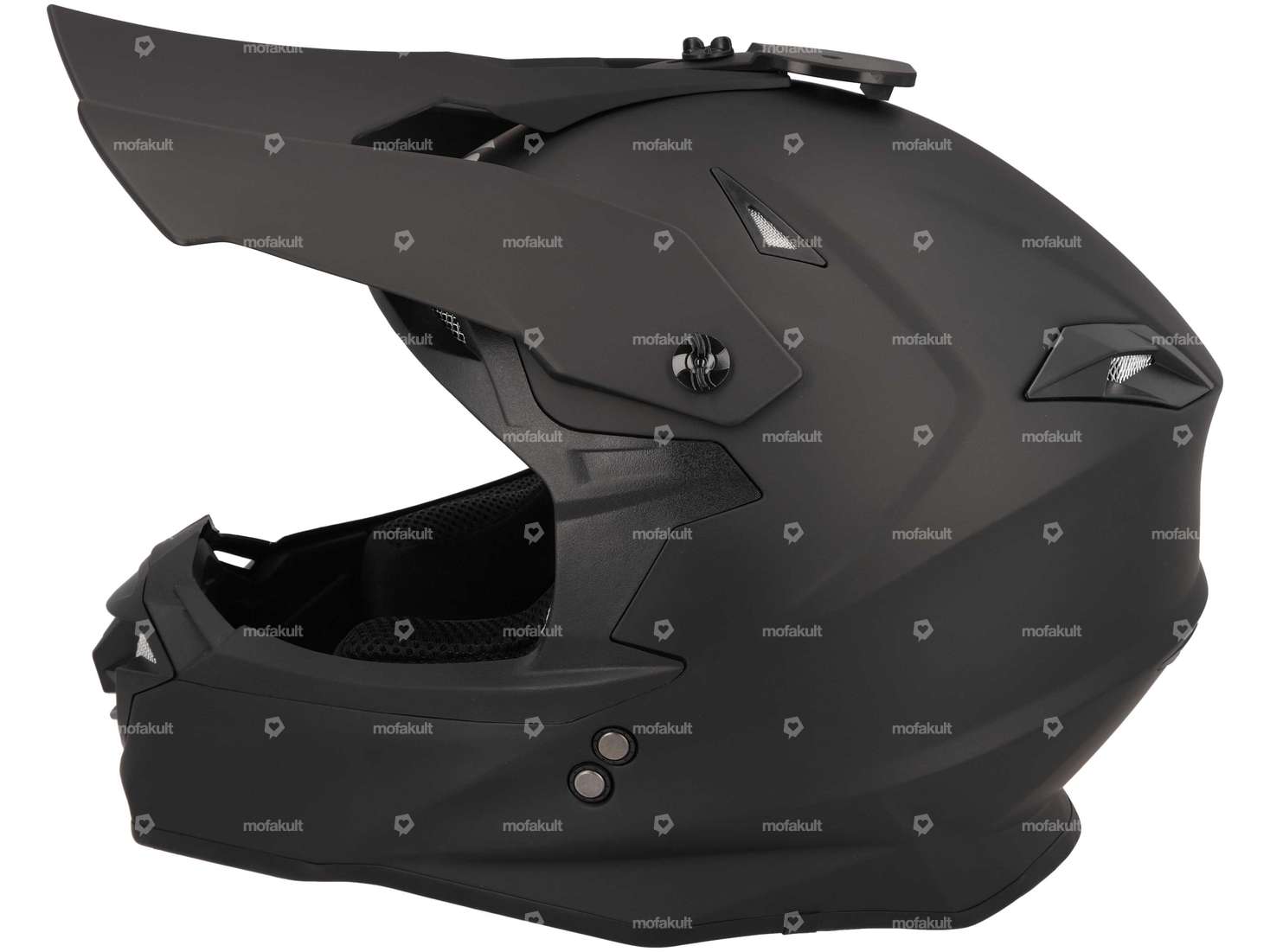 Cross helmet "Trendy" black matt (S-L) Carousel Image 2