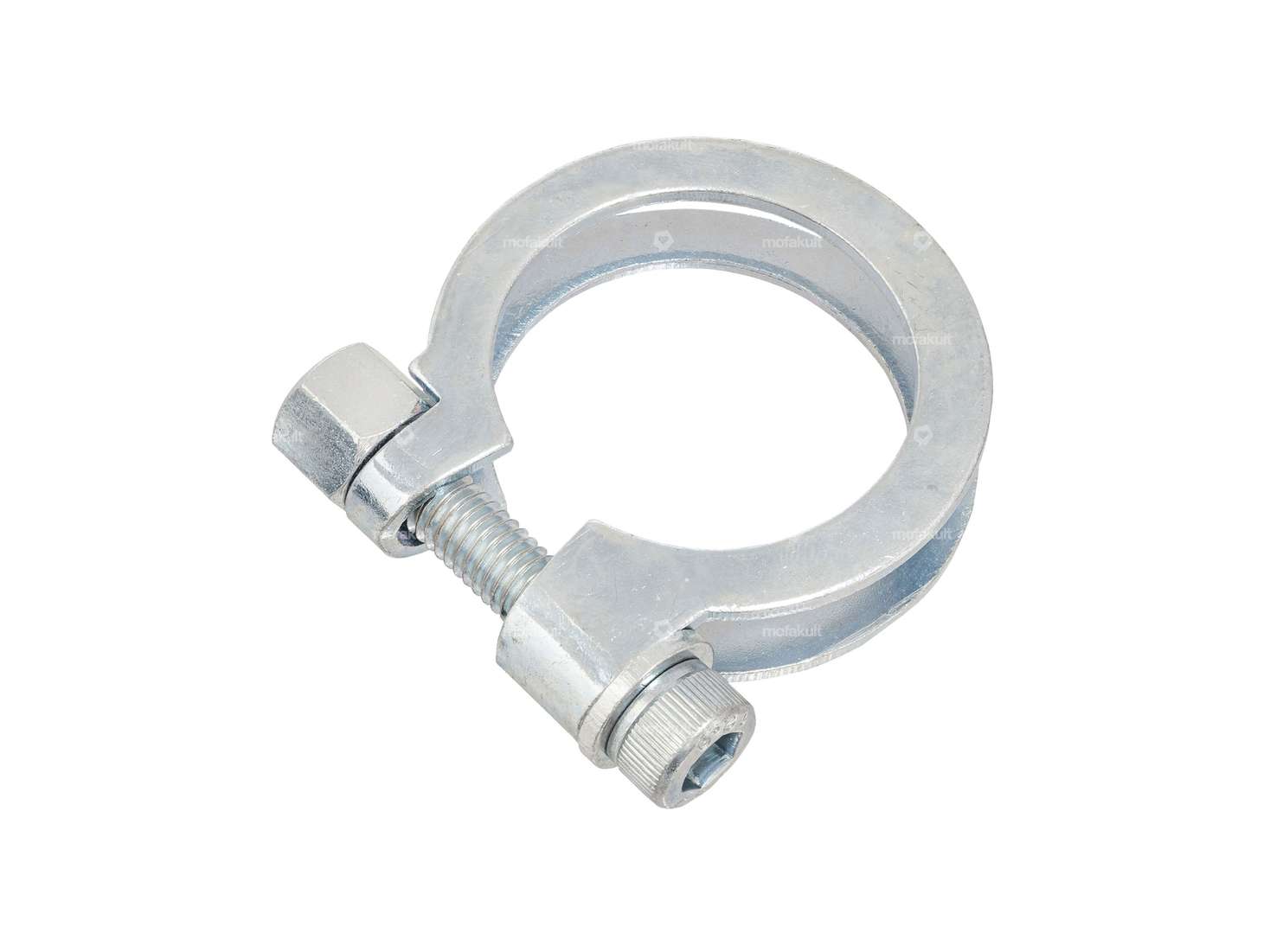 swiing® revival solid exhaust clamp 26 - 28 mm galvanized (strength 12.9) Carousel Image 1