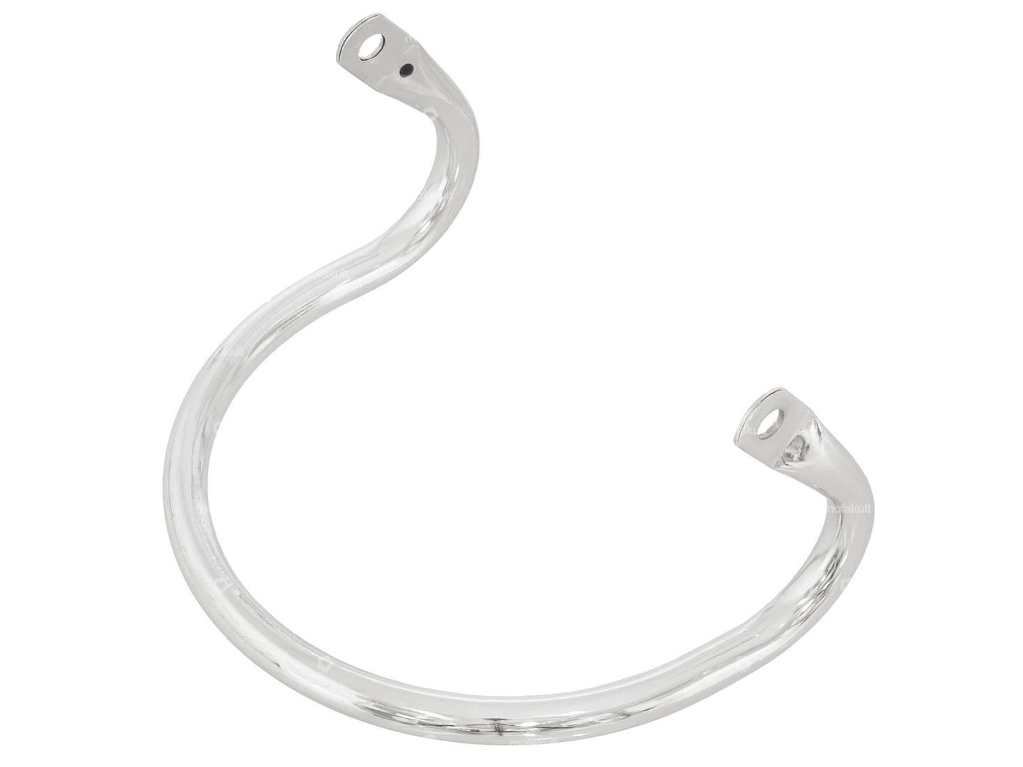 Headlight bracket round 165 mm chrome Carousel Image 2