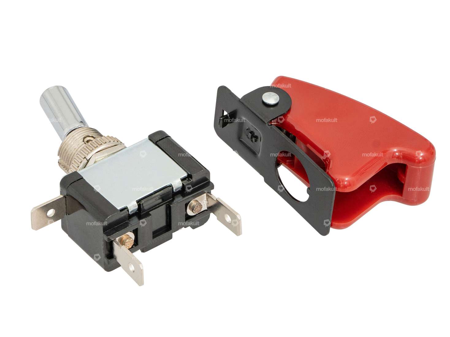 Toggle switch (ON-OFF) 12 mm with safety cap Carousel Image 2