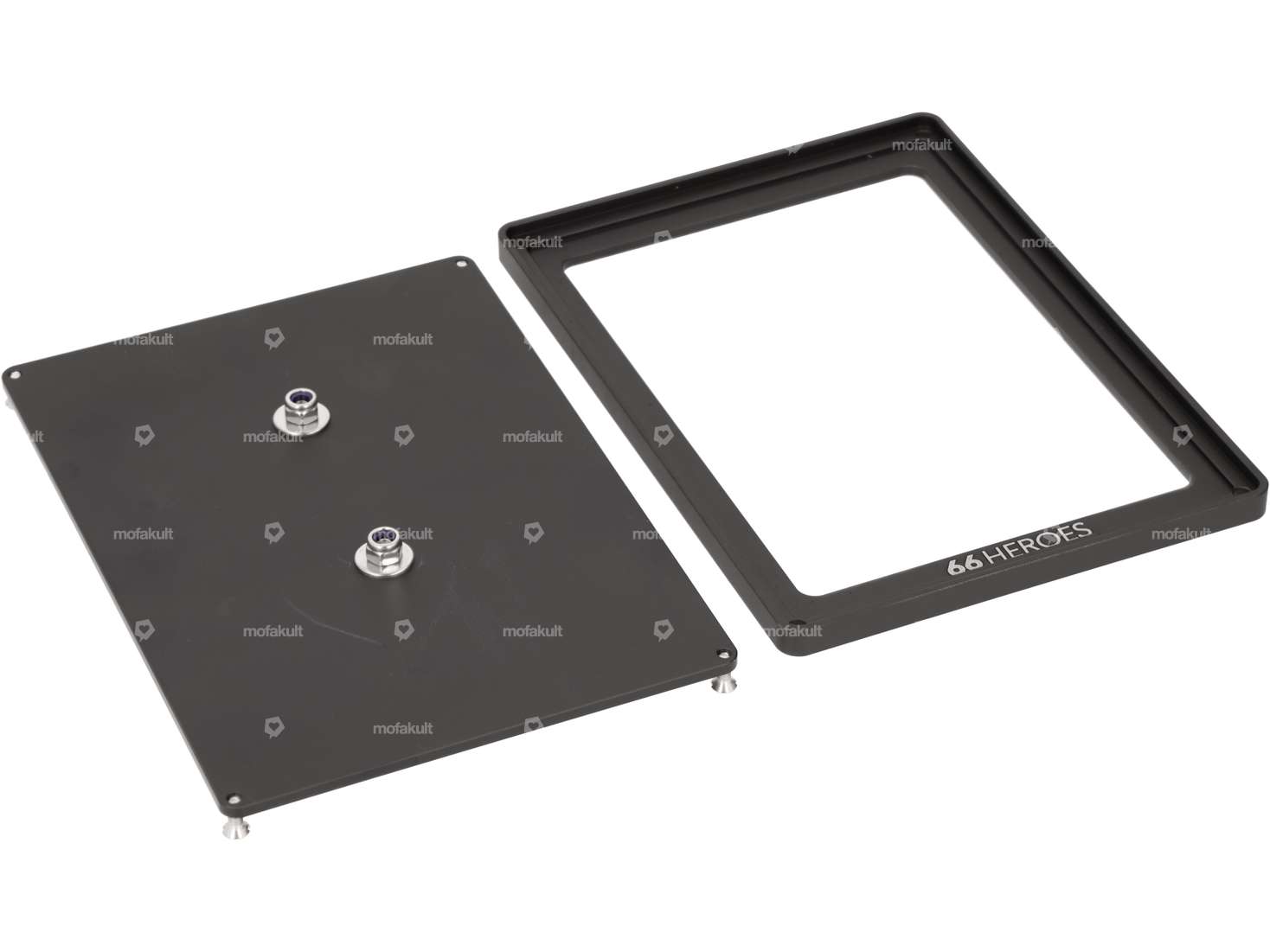 66HEROES Custom number frame "Piaggio" black (CH version) Carousel Image 3