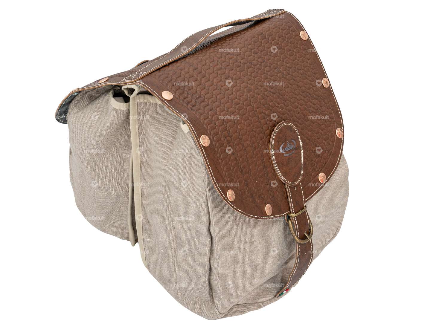 Luggage bag Oldschool brown Carousel Image 1