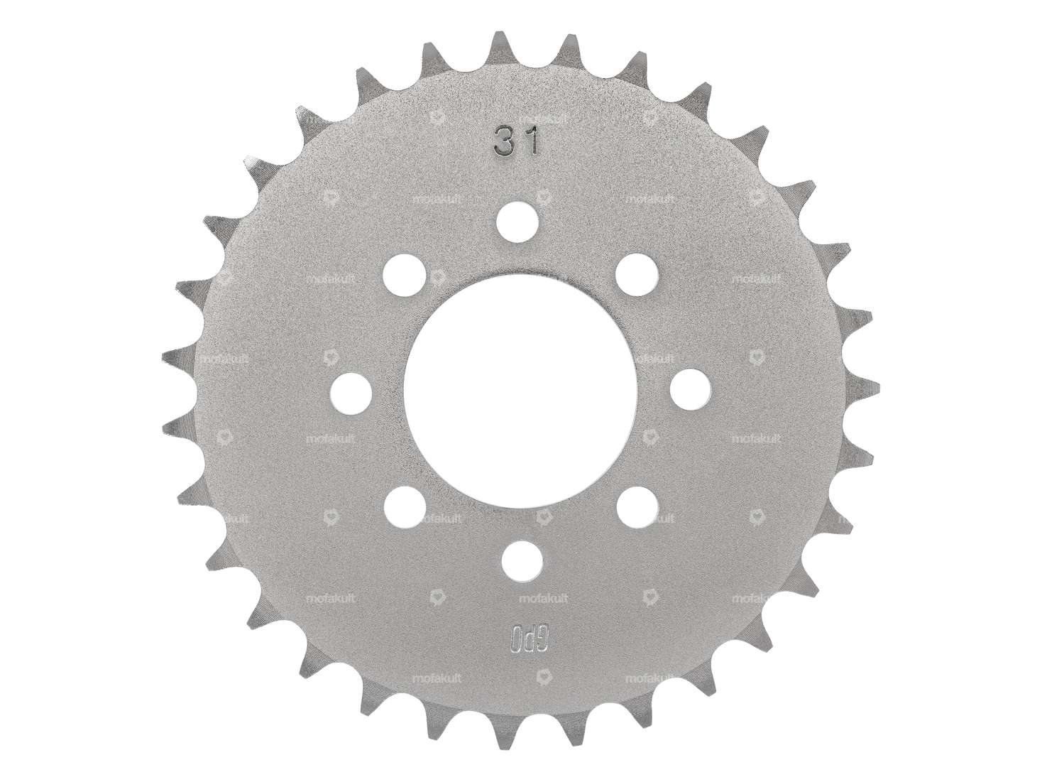 GPO sprocket 31 teeth (8 hole) galvanized | Tomos Carousel Image 1