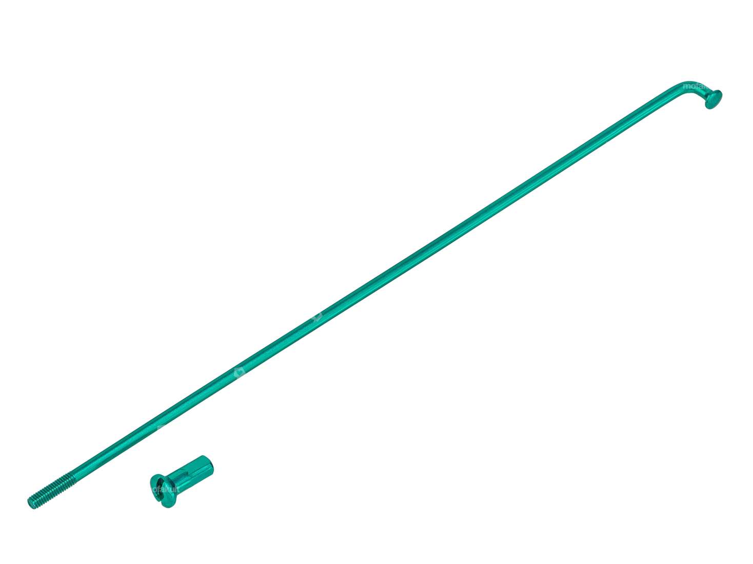 GPO 17" spoke single incl. nipple (2.9 x 188 mm) green Carousel Image 1