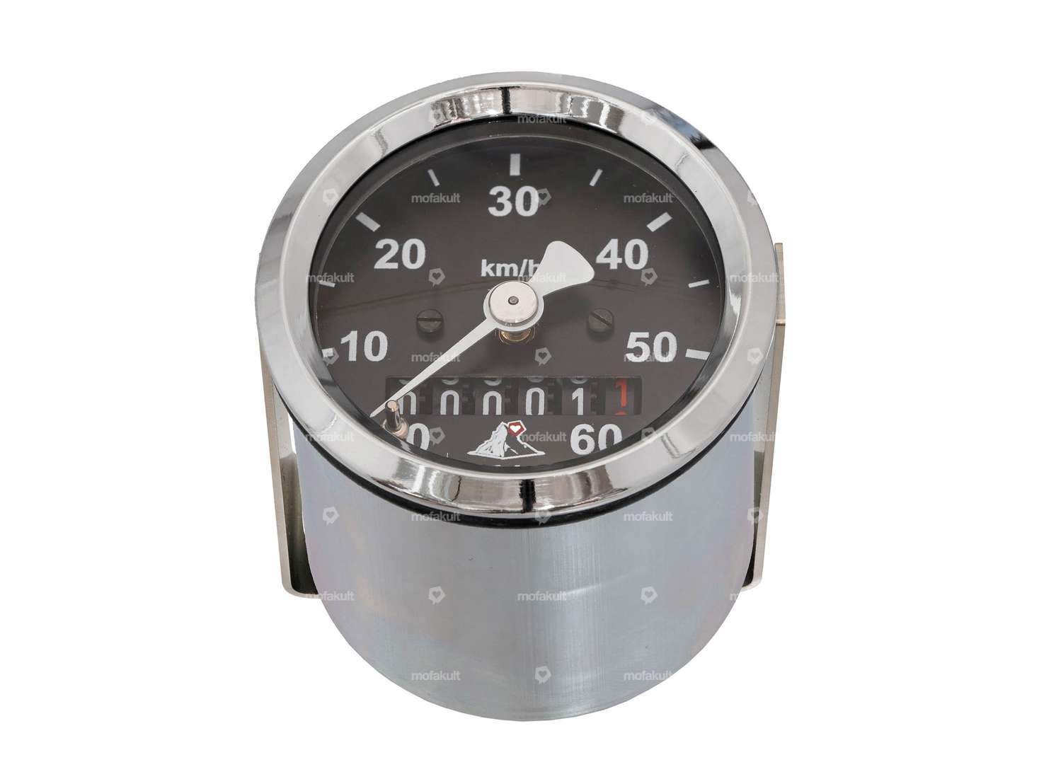 66HEROES speedometer 60 km/h Ø 48 mm "mofakult" black Carousel Image 1