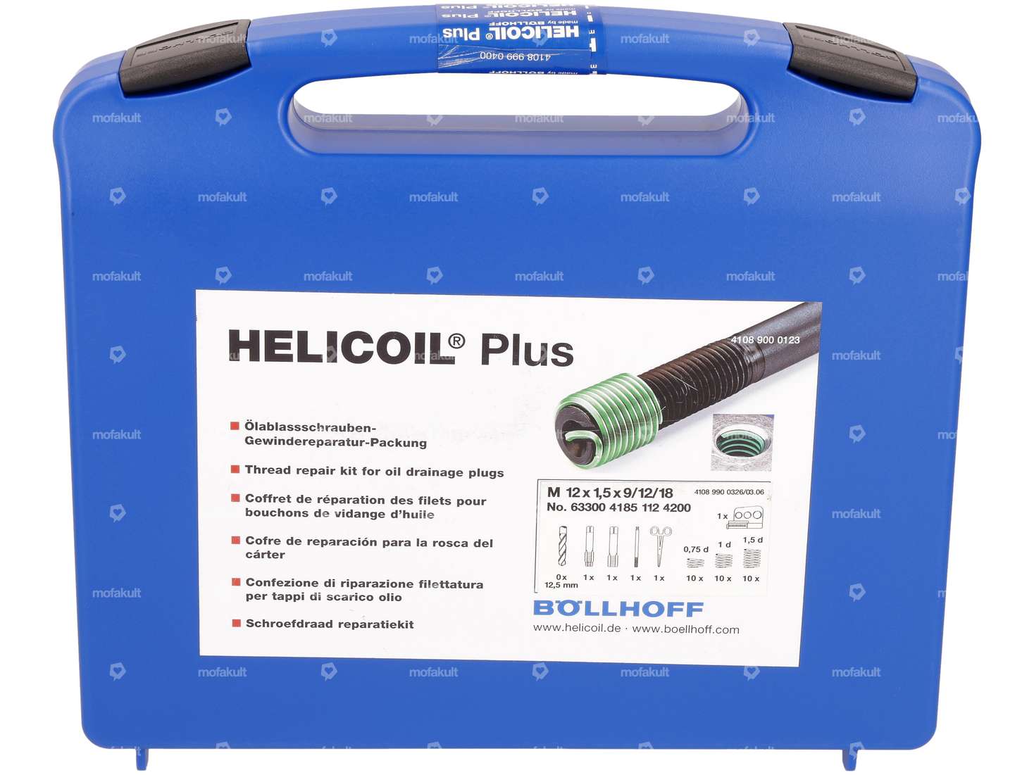 HeliCoil thread repair set M12x1.5 oil spigot hole (fine thread) Carousel Image 1