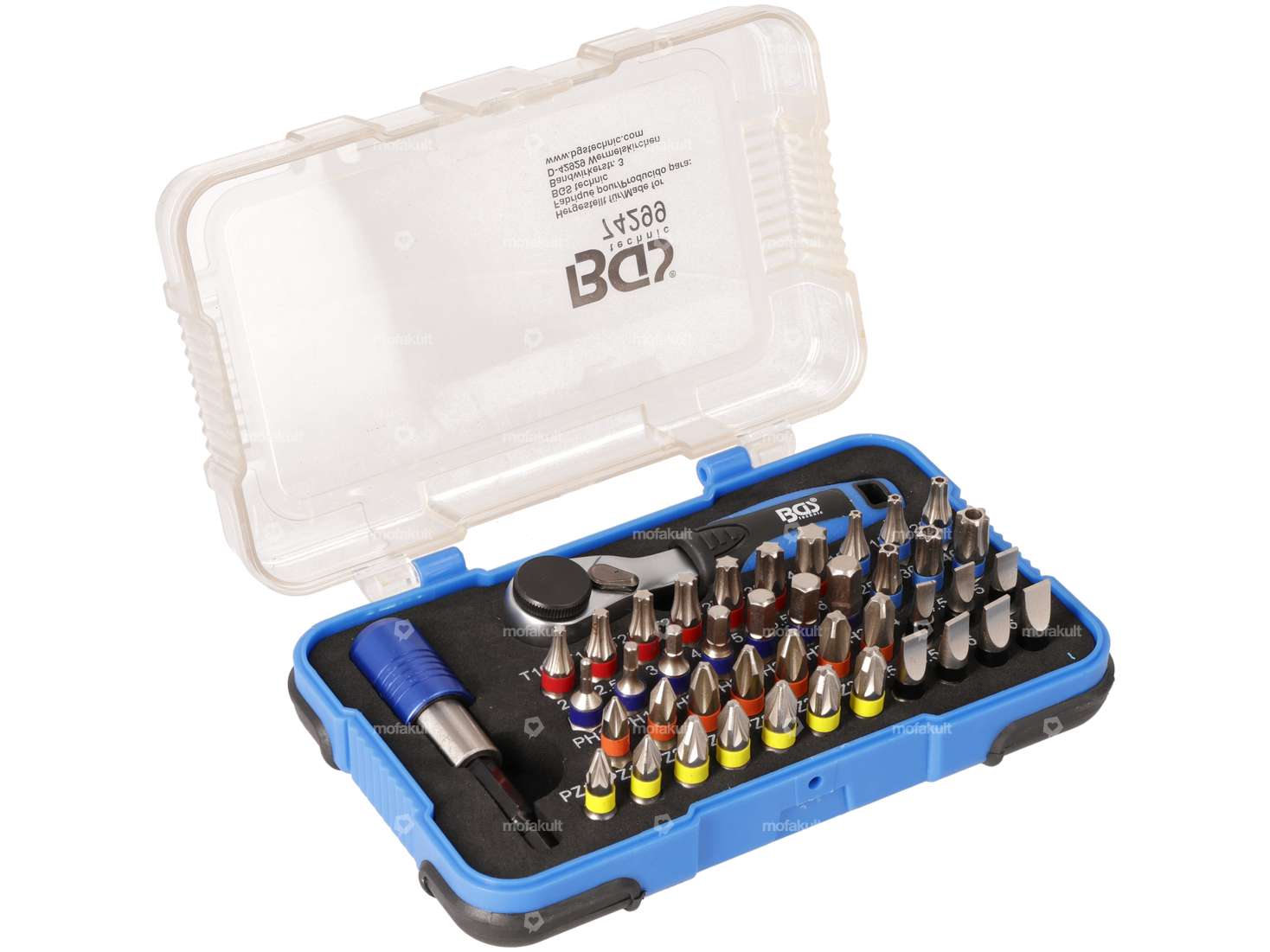 BGS bit set with ratchet 43 pcs. Carousel Image 1