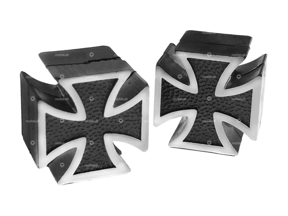 Valve caps Iron Cross black Carousel Image 1