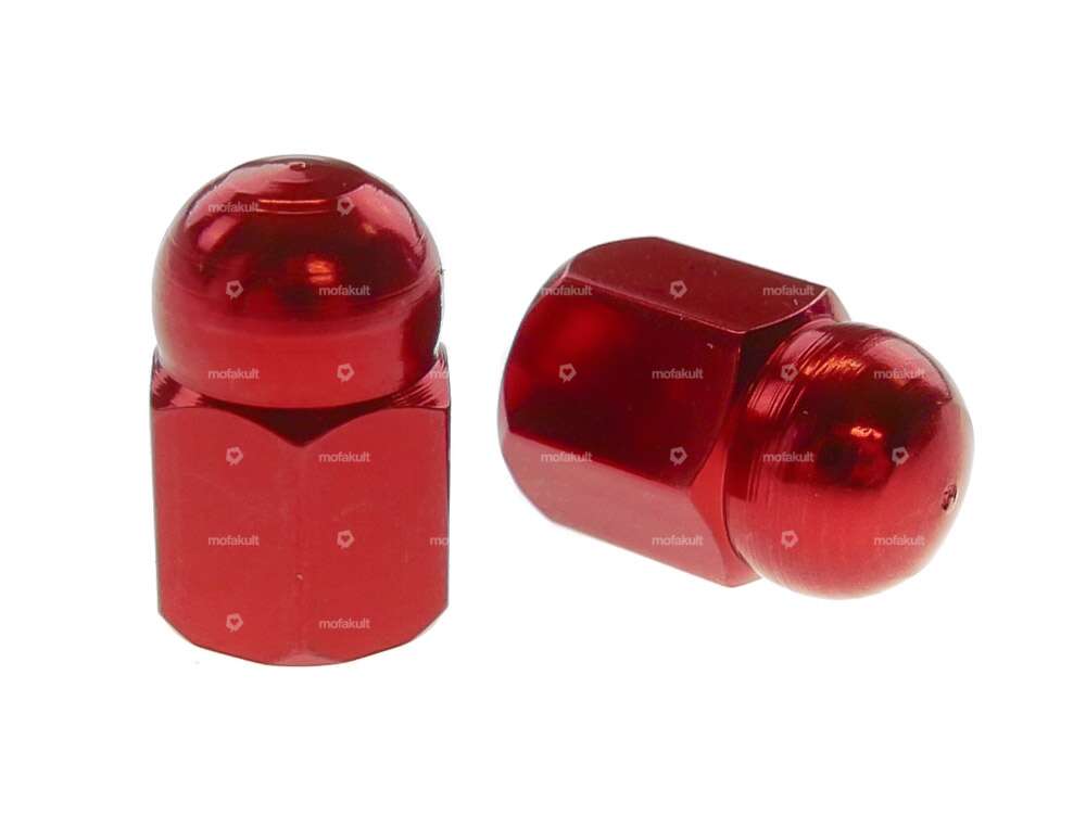 Valve caps cap nut red Carousel Image 1