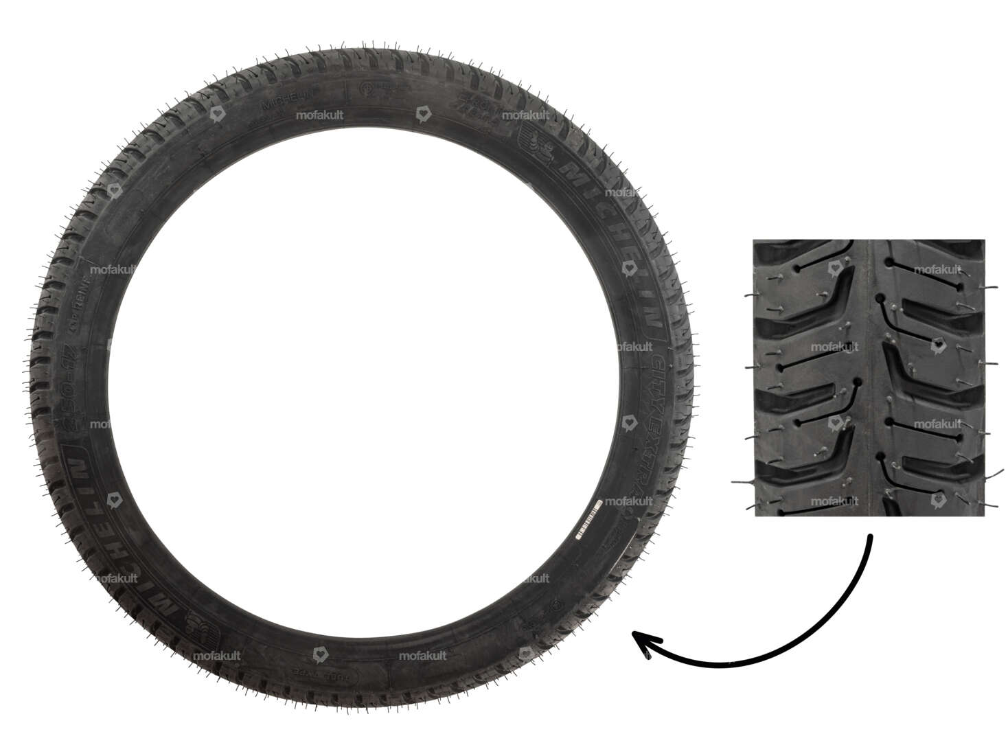 Michelin 2.50 x 17" tires City Extra Allround Carousel Image 1