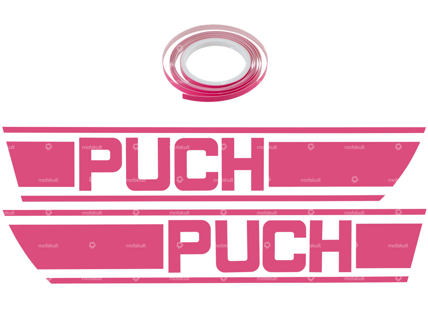 Adhesive kit tank pink foil plot | Puch X30 Carousel Image 1