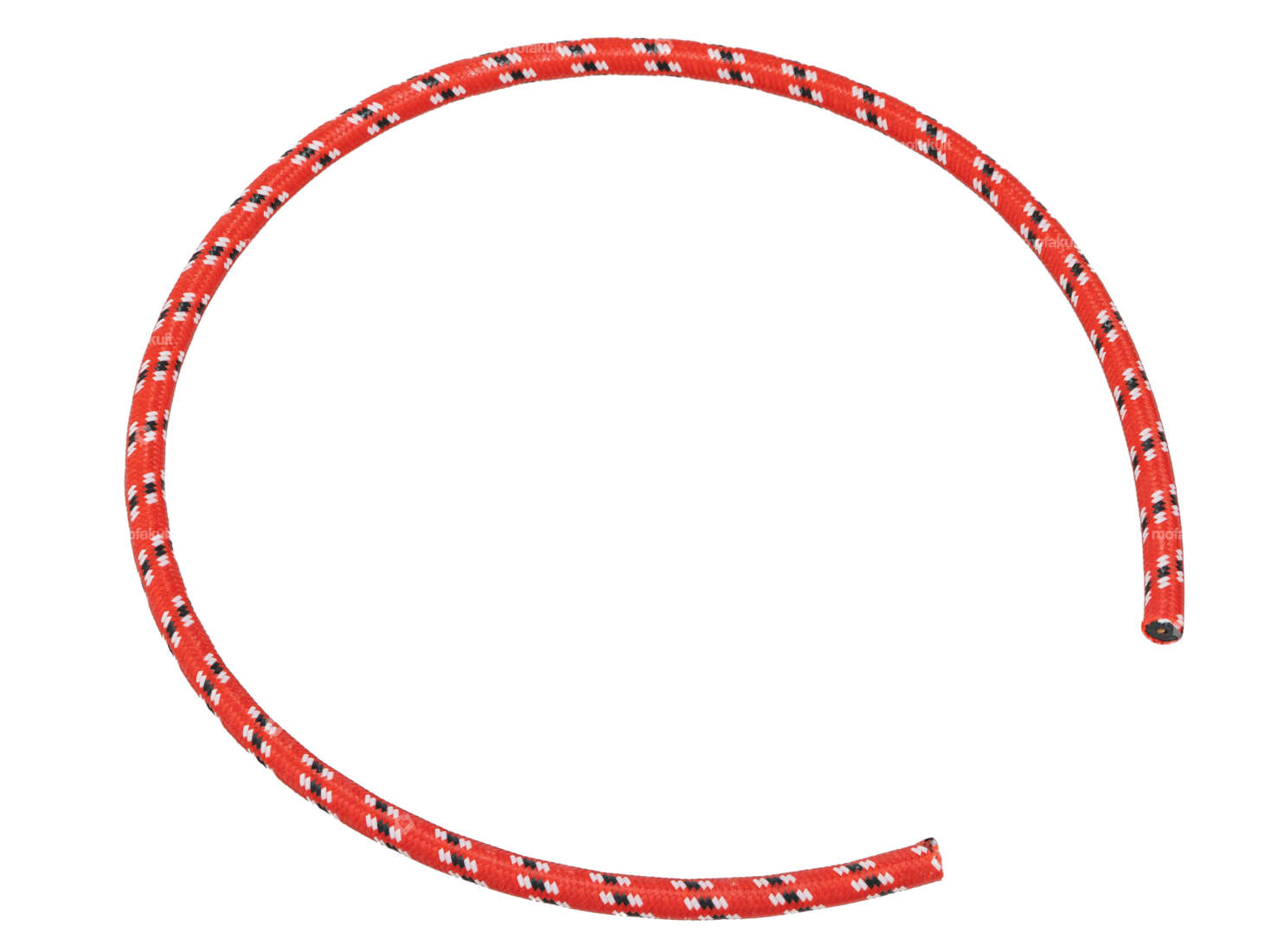 Ignition cable Ø 7 x 500 mm textile red / black / white Carousel Image 1