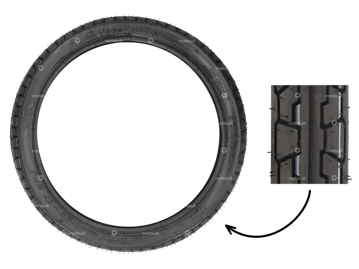 VeeRubber 2.25 x 17" tires VRM019 (V019) Semi-Slick Carousel Image 1