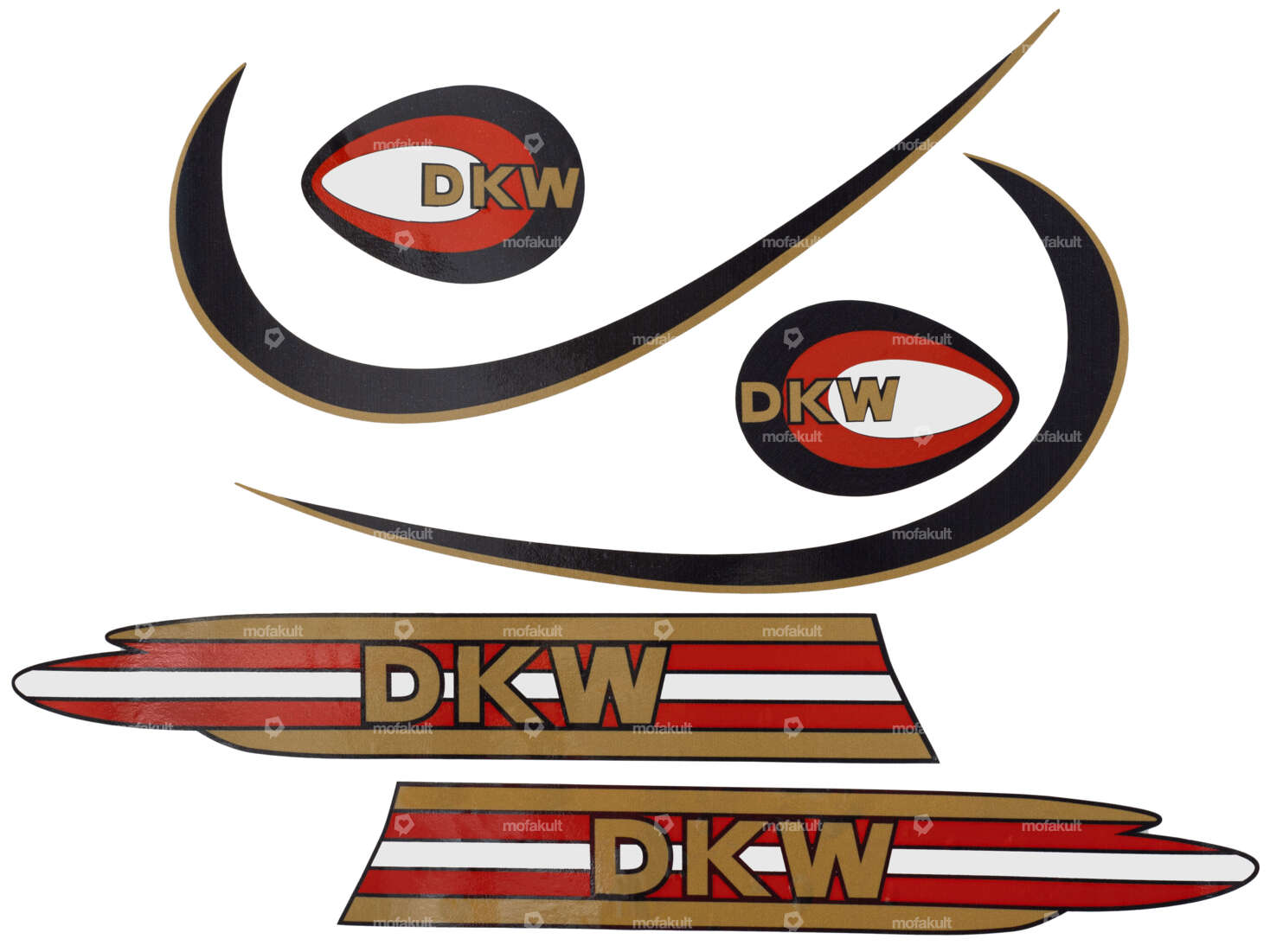 Adhesive set "DKW" frame & tank | DKW M50 / Victoria Carousel Image 1