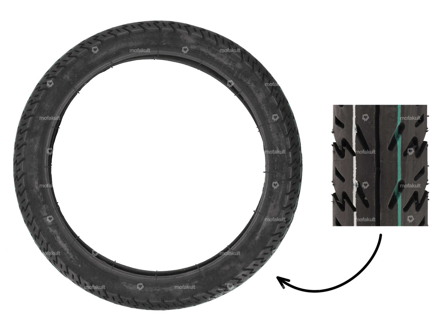 VeeRubber 2.50 x 17" tires VRM132 (V132) Semi-Slick Carousel Image 1