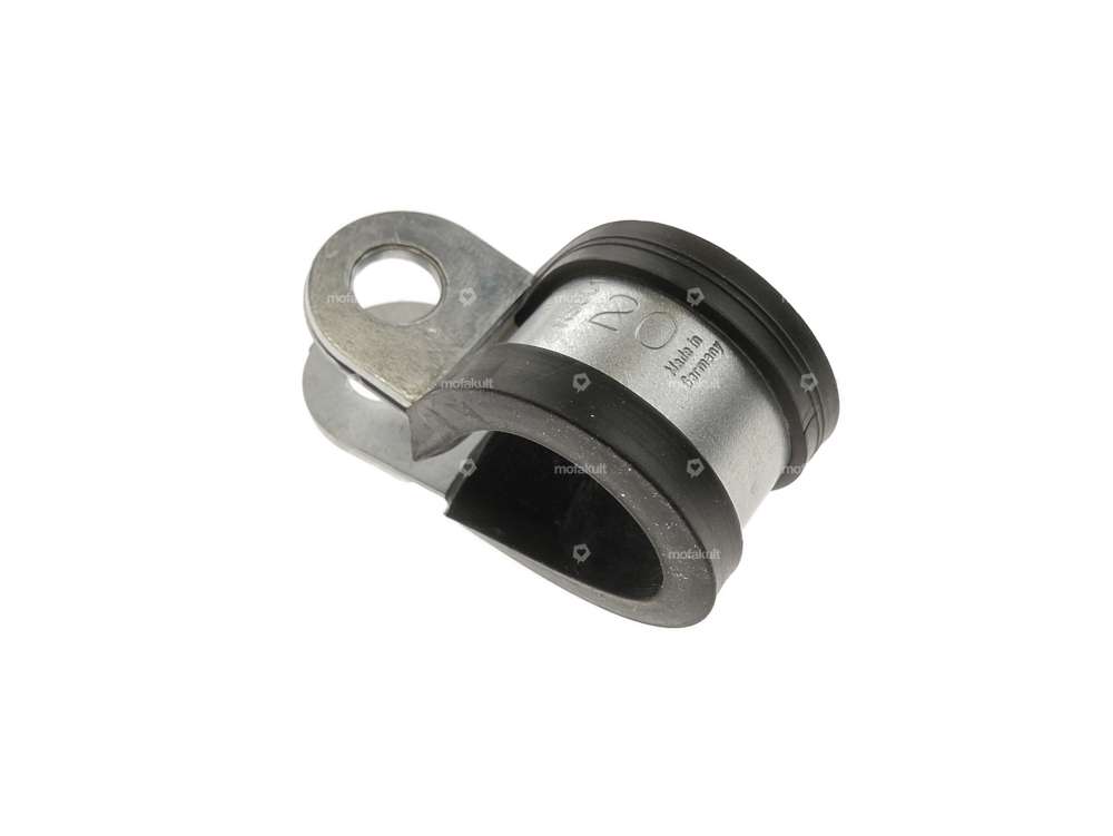 Cable clamp 20 mm rubber insert Carousel Image 2
