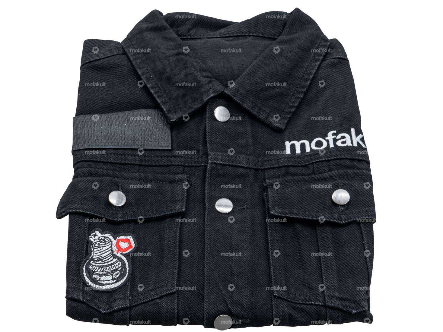 mk-Merch denim vest black (S - XXL) Carousel Image 3