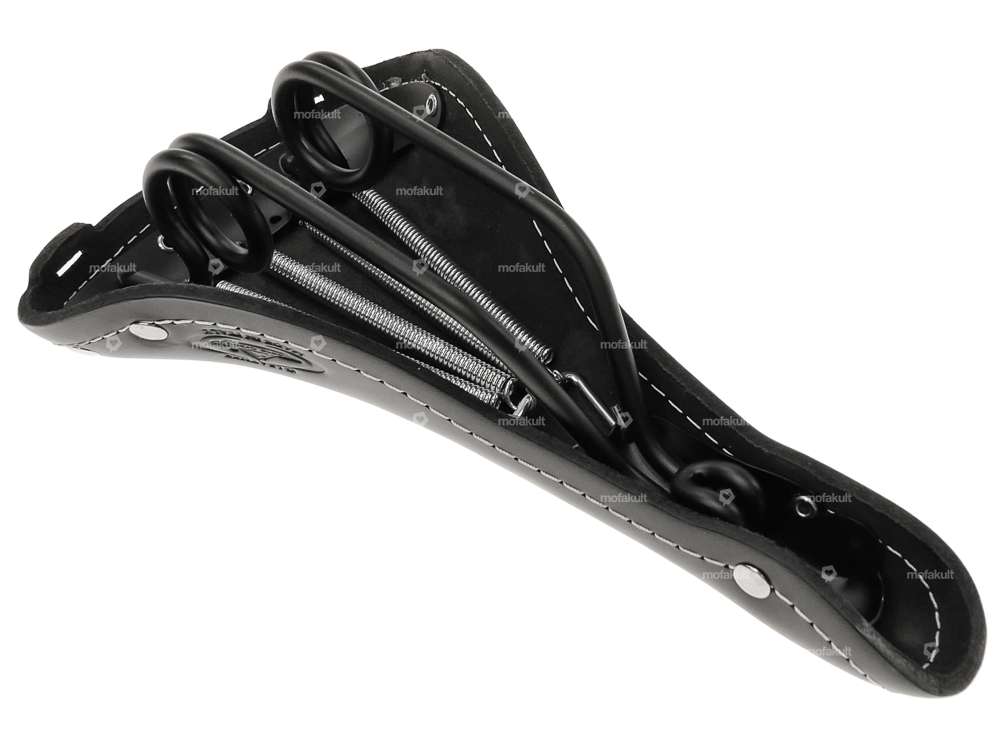 Saddle leather vintage black Carousel Image 6