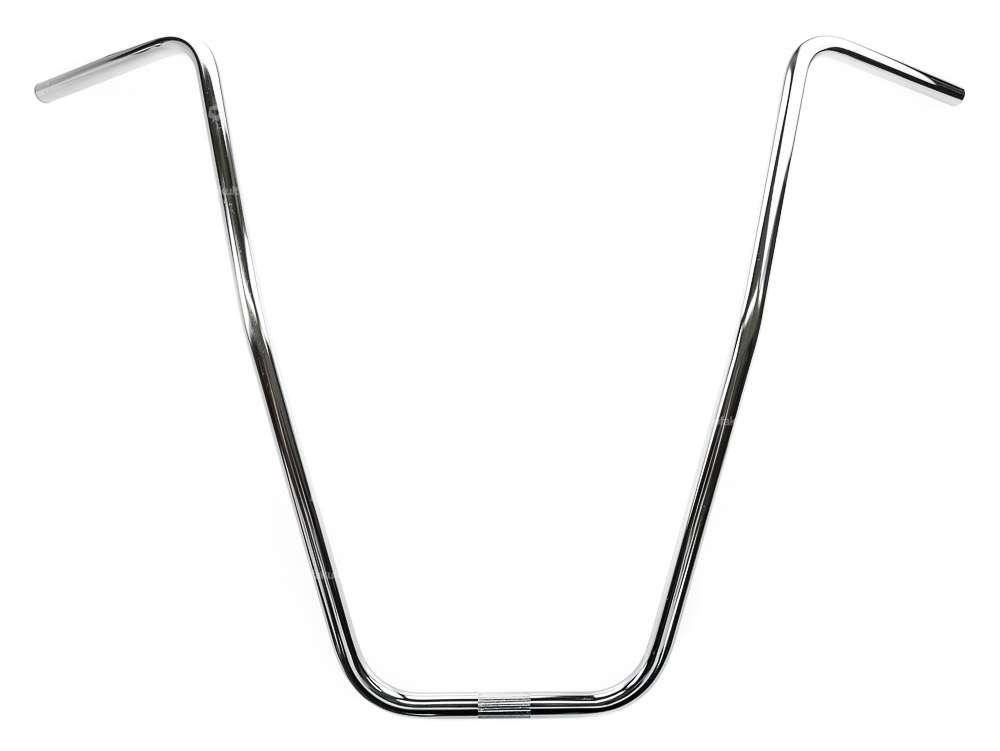 Handlebar fork plate 66 cm curved chrome Carousel Image 1