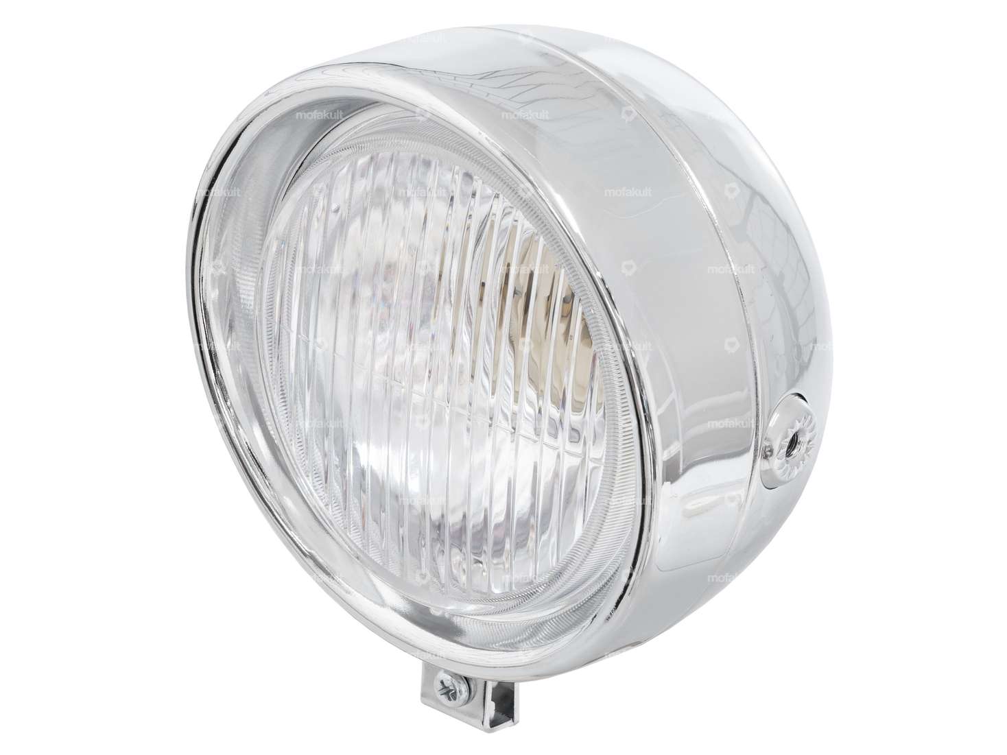 Headlights round chrome (with spoiler) Carousel Image 1