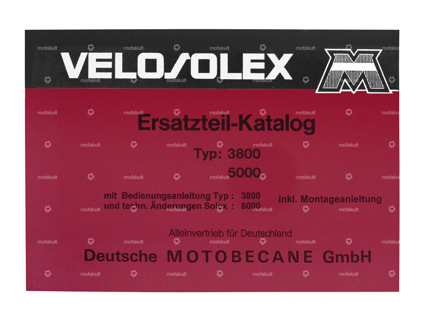 Spare parts catalog Velosolex / Solex 3800, 5000 Carousel Image 1