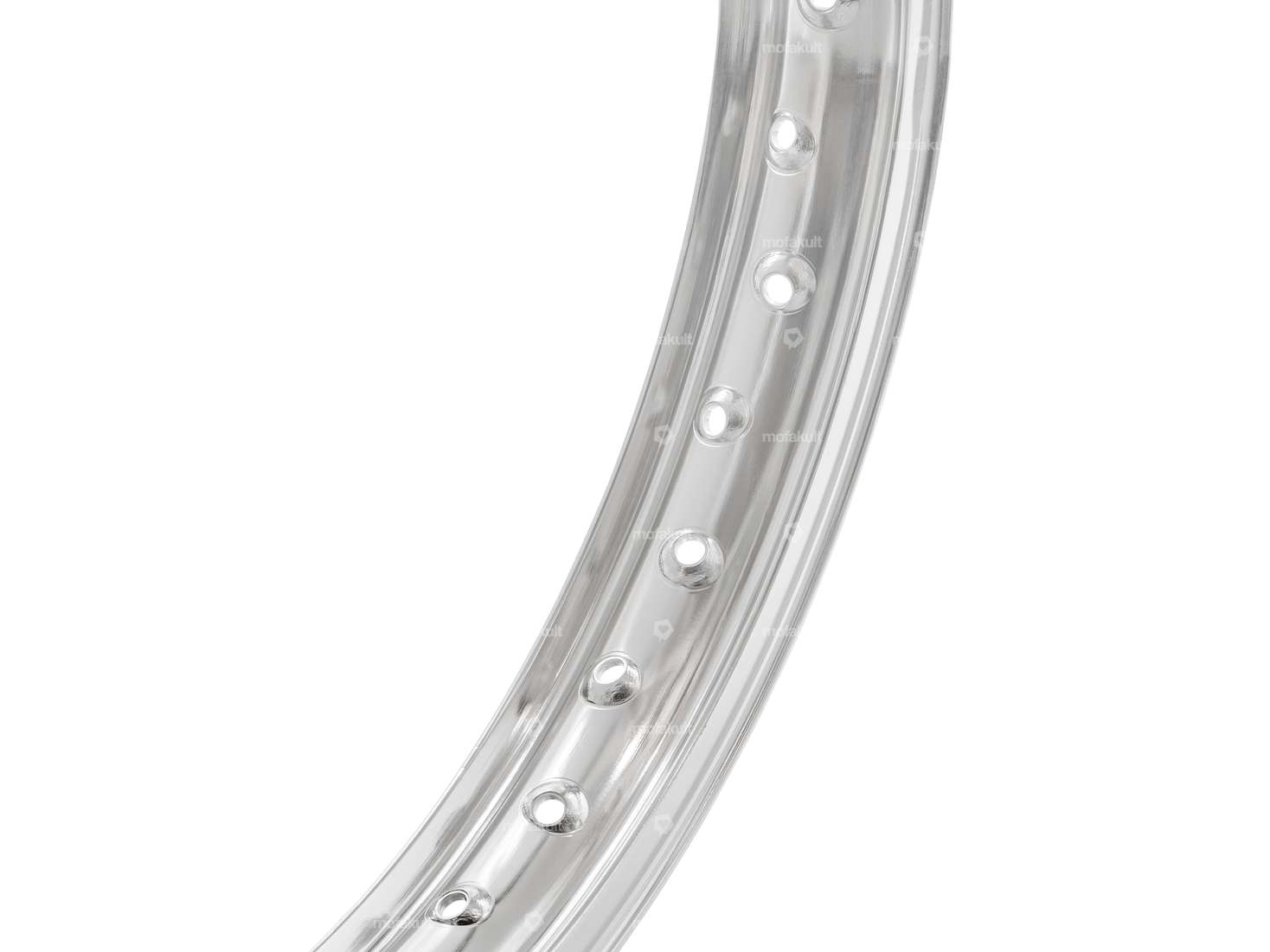 Rim ring 1.60 x 17" (55 mm) aluminum silver anodized large nipple holes Carousel Image 2