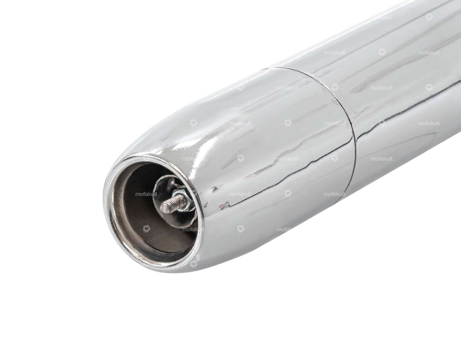 Bullet cigar Ø 28 / 70 mm chrome (reso exhaust) Carousel Image 3