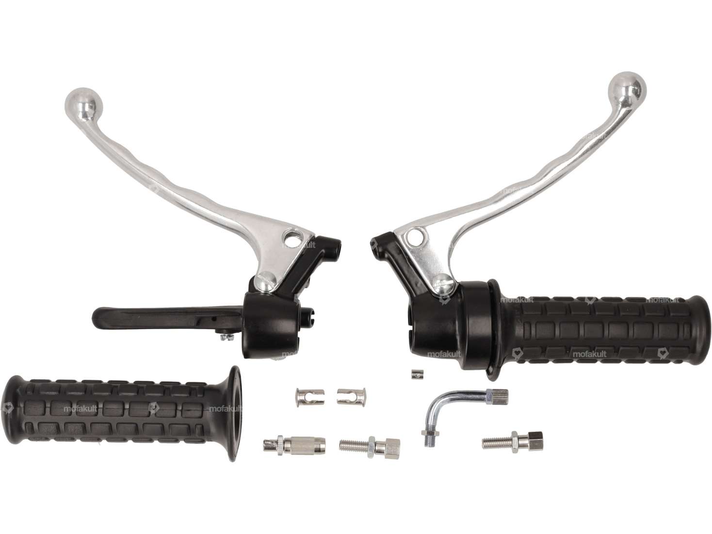 Lusito handle set automatic block pattern black Carousel Image 1