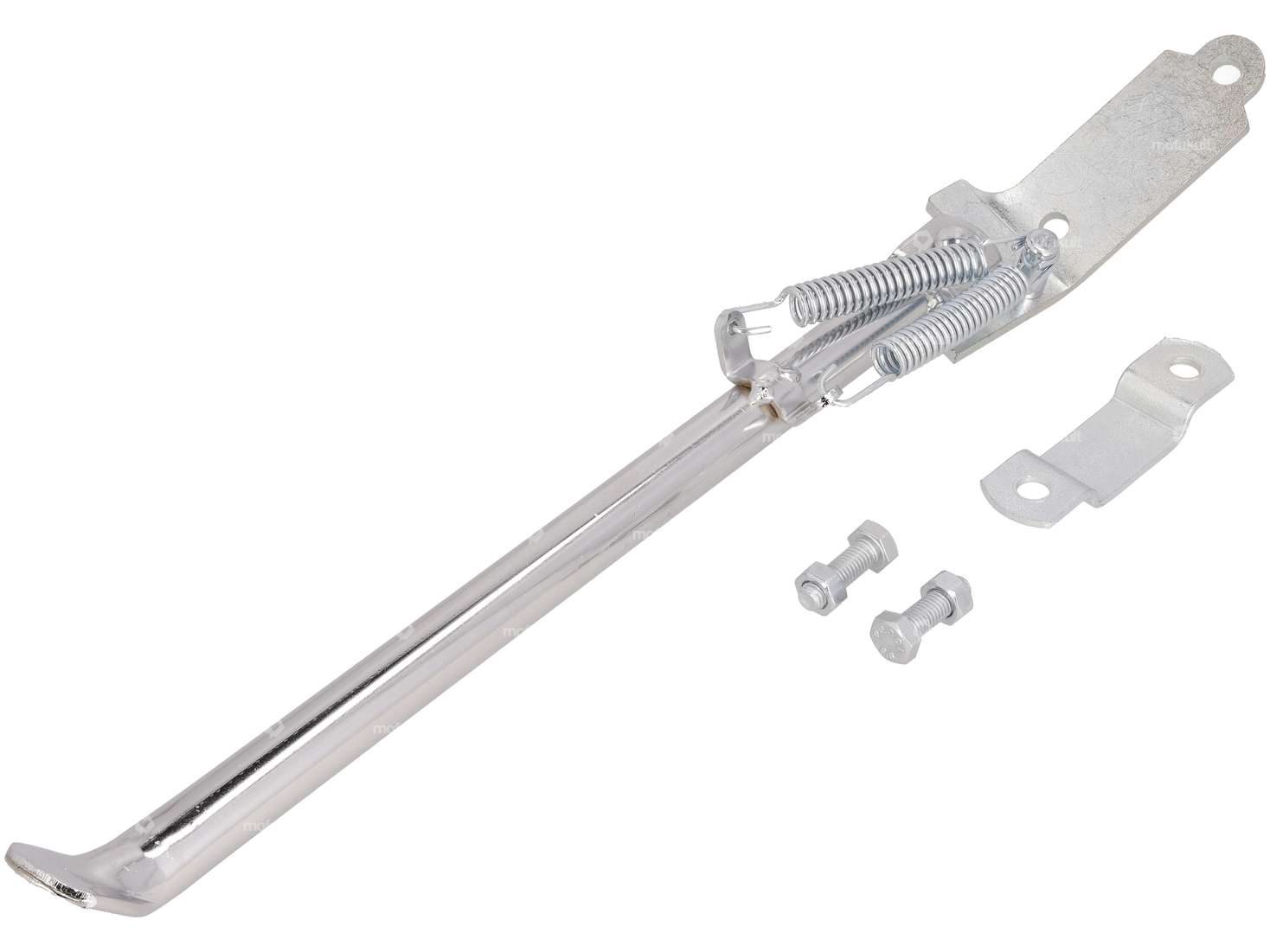 Side stand right flat mounting 34 cm chrome Carousel Image 1