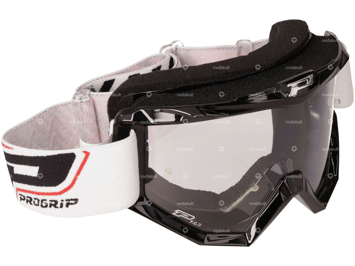 ProGrip goggles MX 3301 black / white Carousel Image 1