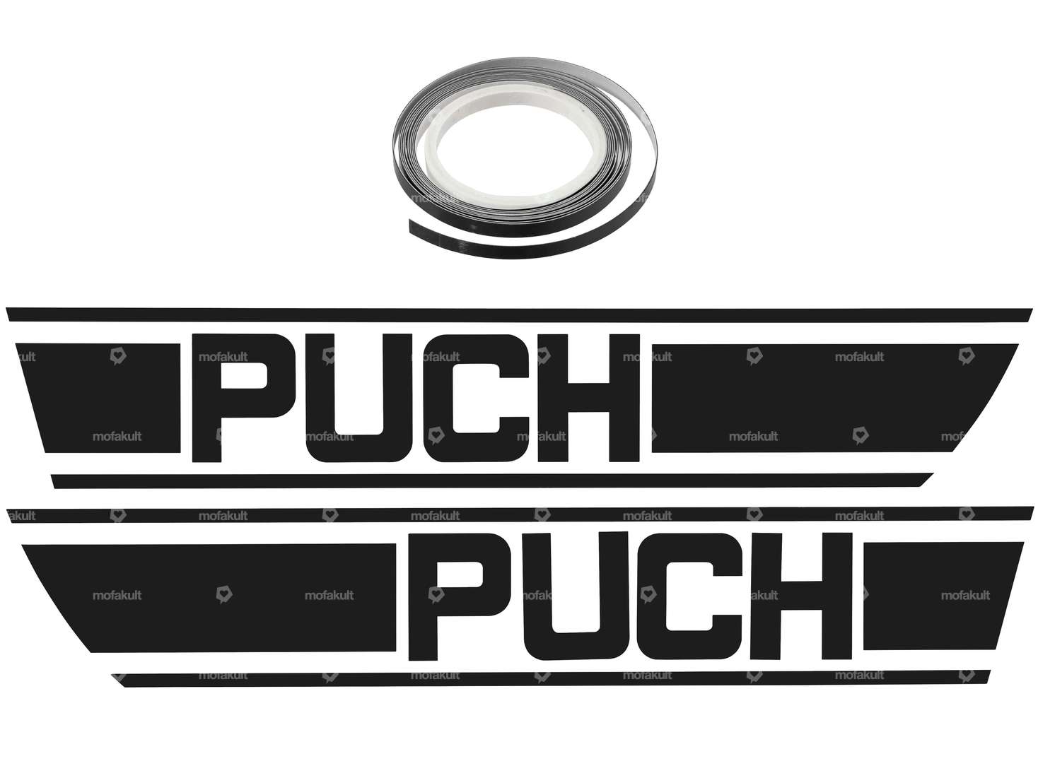 Adhesive kit tank black foil plot | Puch X30 Carousel Image 1